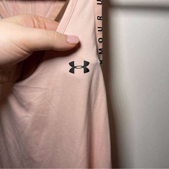 Under Armour Women's pink Training razer back knockout workout tank top in L - Picture 5 of 8